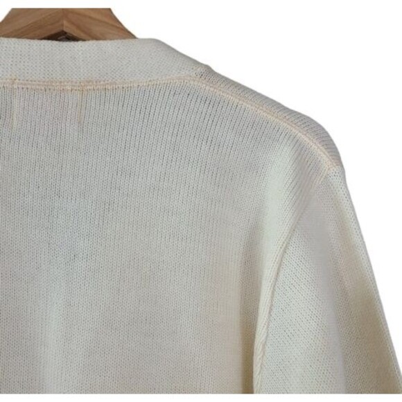 Vintage Stadium Shaker Co 100% Wool Varsity Sweater "B" Cardigan - Picture 7 of 10